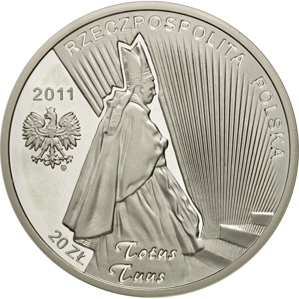 Coin, Poland, 20 Zlotych, 2011, Warsaw, MS(65-70), Silver, KM:773