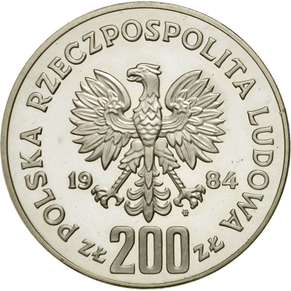Monnaie, Pologne, 200 Zlotych, 1984, Warsaw, SPL, Argent, KM:149