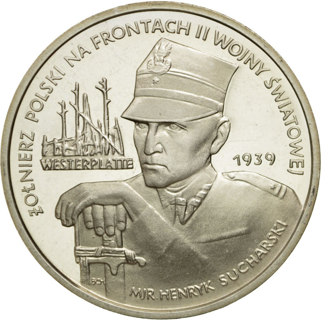 Coin, Poland, 5000 Zlotych, 1989, Warsaw, MS(63), Silver, KM:193