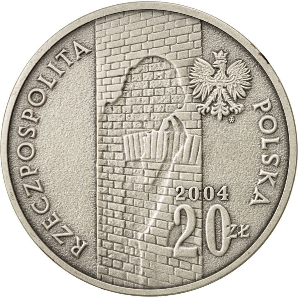 Moneta, Polonia, 20 Zlotych, 2004, Warsaw, FDC, Argento, KM:498