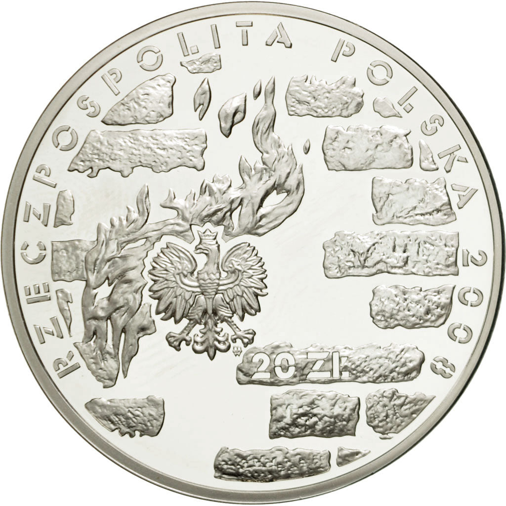 Coin, Poland, 20 Zlotych, 2008, Warsaw, MS(65-70), Silver, KM:636