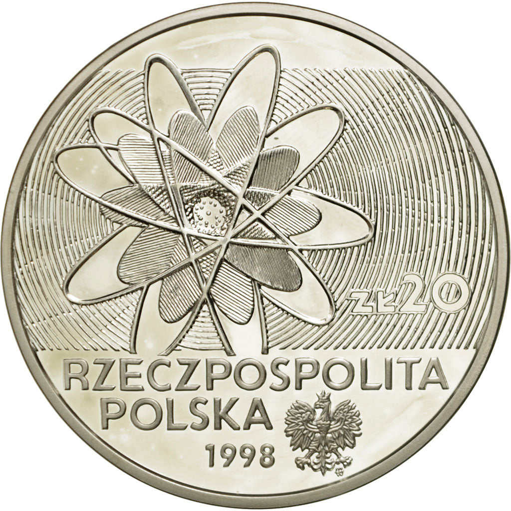 Moneta, Polonia, 20 Zlotych, 1998, Warsaw, FDC, Argento, KM:354