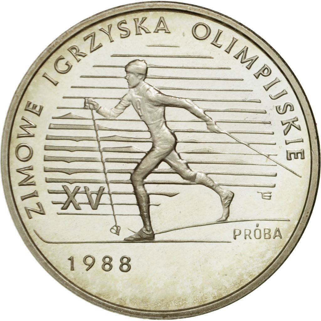 Moneda, Polonia, 1000 Zlotych, 1987, Warsaw, SC, Plata, KM:Pr565