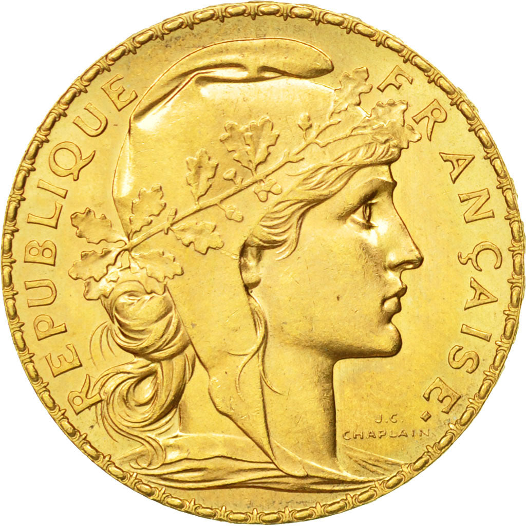 Monnaie, France, Marianne, 20 Francs, 1908, Paris, TTB+, Or, KM:857