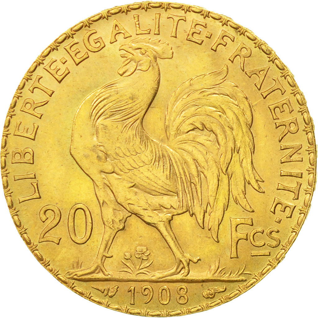 Monnaie, France, Marianne, 20 Francs, 1908, Paris, TTB+, Or, KM:857