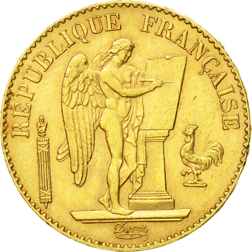 Moneta, Francia, Génie, 20 Francs, 1896, Paris, BB+, Oro, KM:825