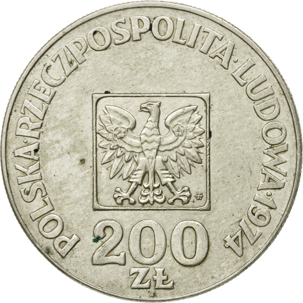 Monnaie, Pologne, 200 Zlotych, 1974, Warsaw, TTB+, Argent, KM:72