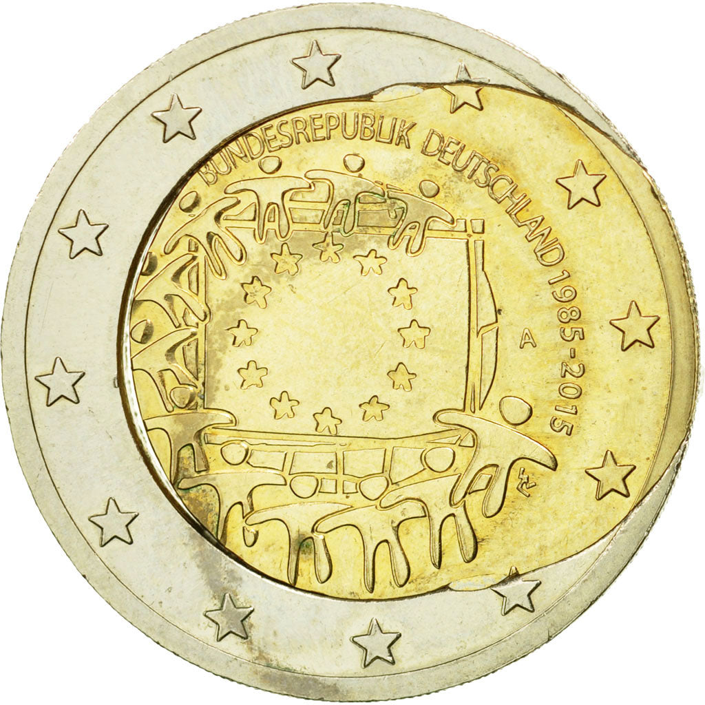 Monnaie, République fédérale allemande, 2 Euro, 2015, Berlin, Fautée - Coeur