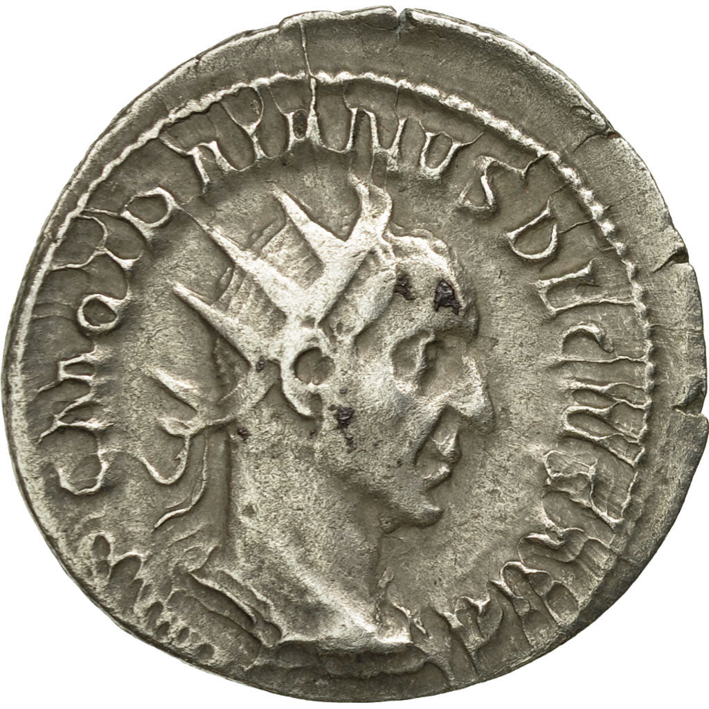 Munten, Traianus Decius, Antoninianus, 250, Rome, ZF+, Billon, RIC:11b