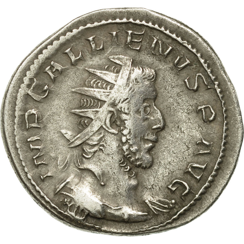 Moneta, Gallienus, Antoninianus, 253-254, Trier or Cologne, BB+, Biglione