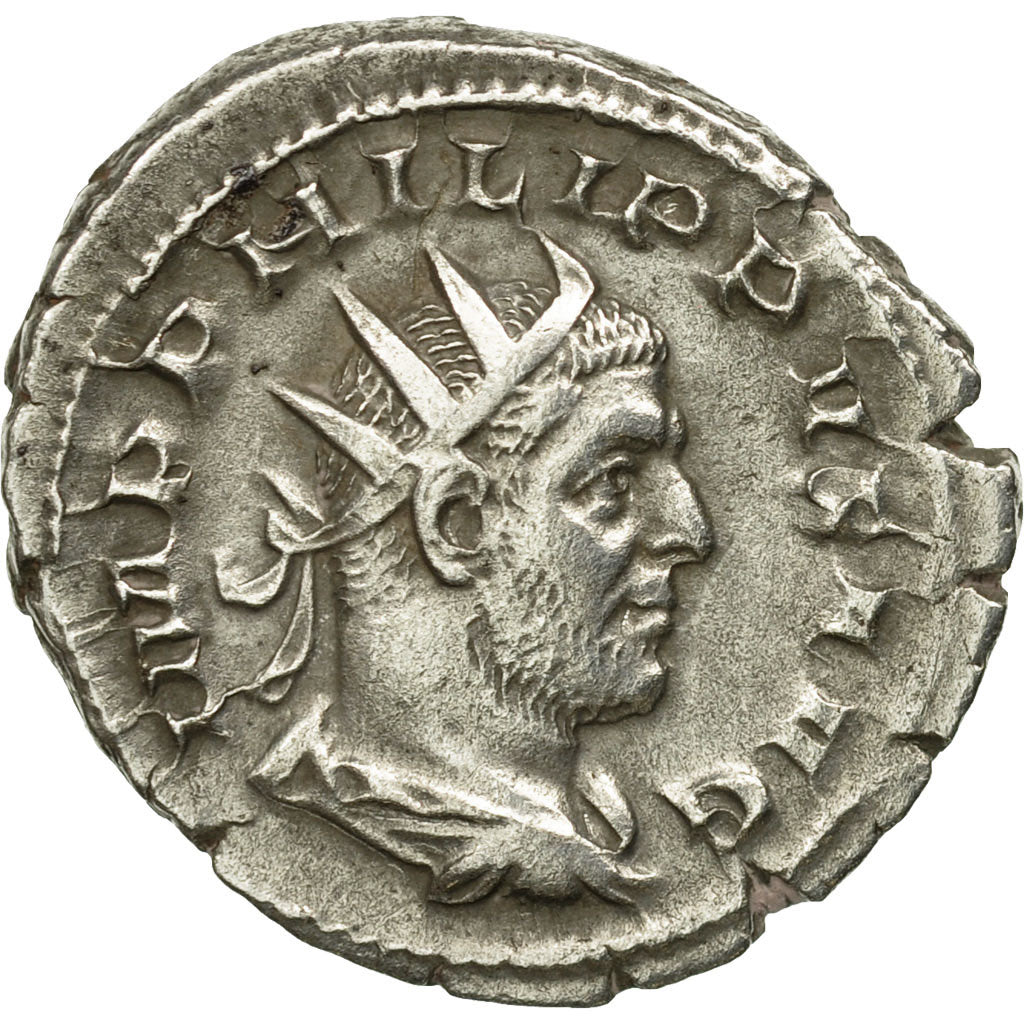 Moneta, Philip I, Antoninianus, 244-247, Rome, Very rare, BB+, Biglione, RIC:66