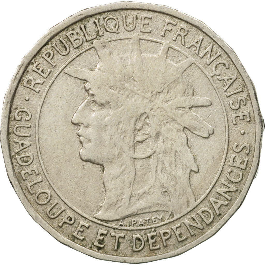 Coin, Guadeloupe, Franc, 1903, EF(40-45), Copper-nickel, KM:46