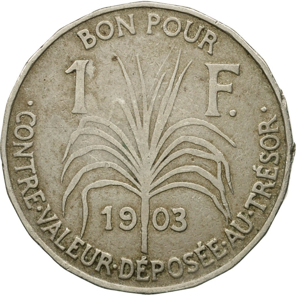 Coin, Guadeloupe, Franc, 1903, EF(40-45), Copper-nickel, KM:46