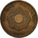 Moneta, Peru, SOUTH PERU, 2 Centavos, 1895, AU(50-53), Miedź lub Brąz