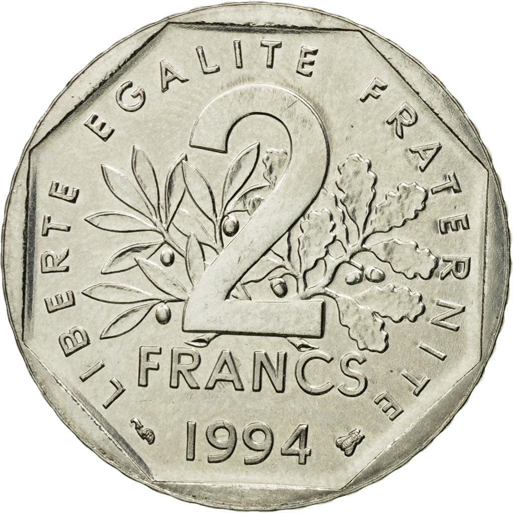 Monnaie, France, Semeuse, 2 Francs, 1994, Paris, SPL, Nickel, Gadoury:547