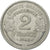 Münze, Frankreich, Morlon, 2 Francs, 1945, Castelsarrasin, SS, Aluminium