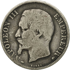 Moneta, Francja, Napoleon III, Napoléon III, 2 Francs, 1856, Paris, VF(20-25)