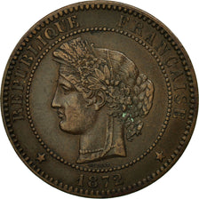 Coin, France, Cérès, 10 Centimes, 1872, Paris, AU(50-53), Bronze, KM:815.1