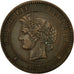 Coin, France, Cérès, 10 Centimes, 1872, Paris, AU(50-53), Bronze, KM:815.1