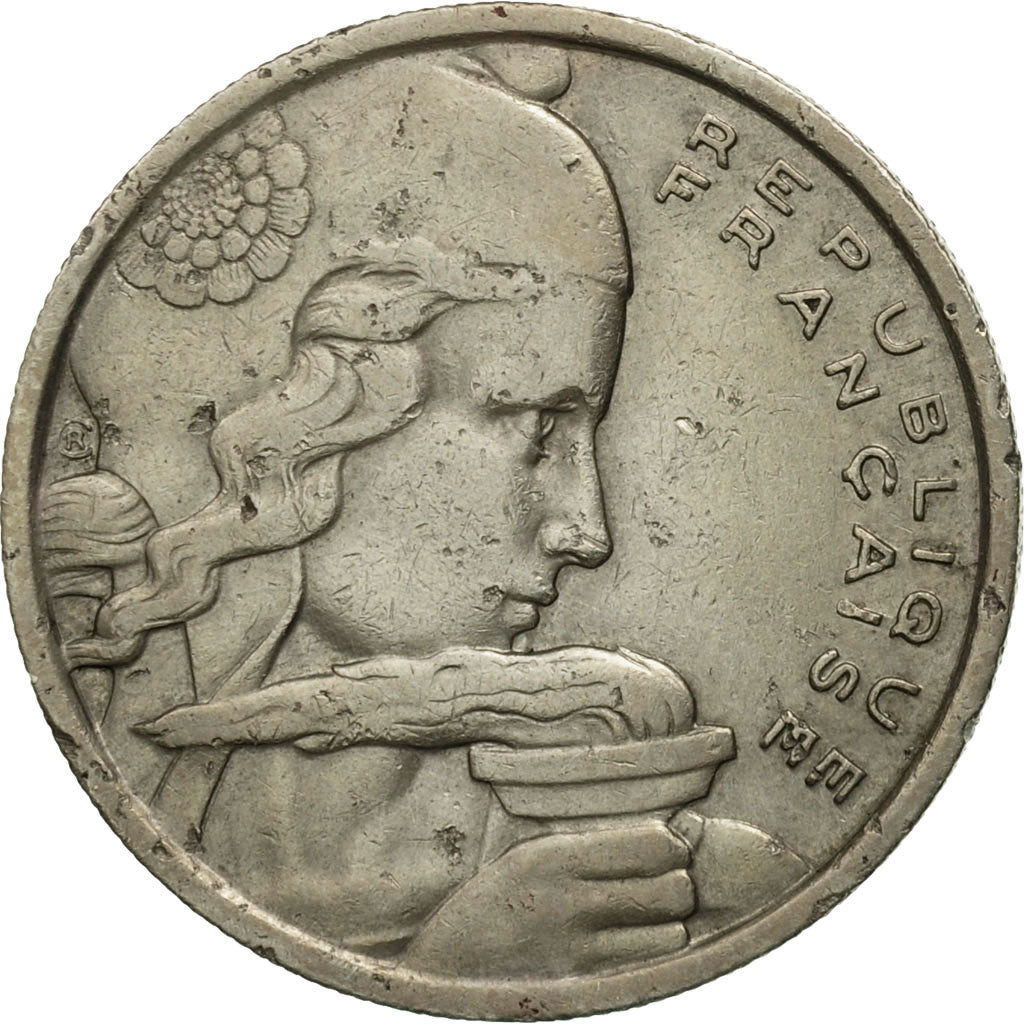 Moneda, Francia, Cochet, 100 Francs, 1956, Paris, MBC, Cobre - níquel
