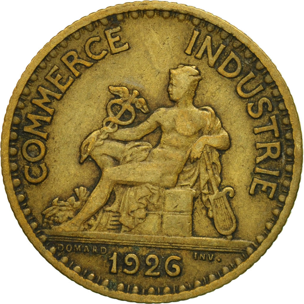 Moneda, Francia, Chambre de commerce, Franc, 1926, Paris, BC+, Aluminio -
