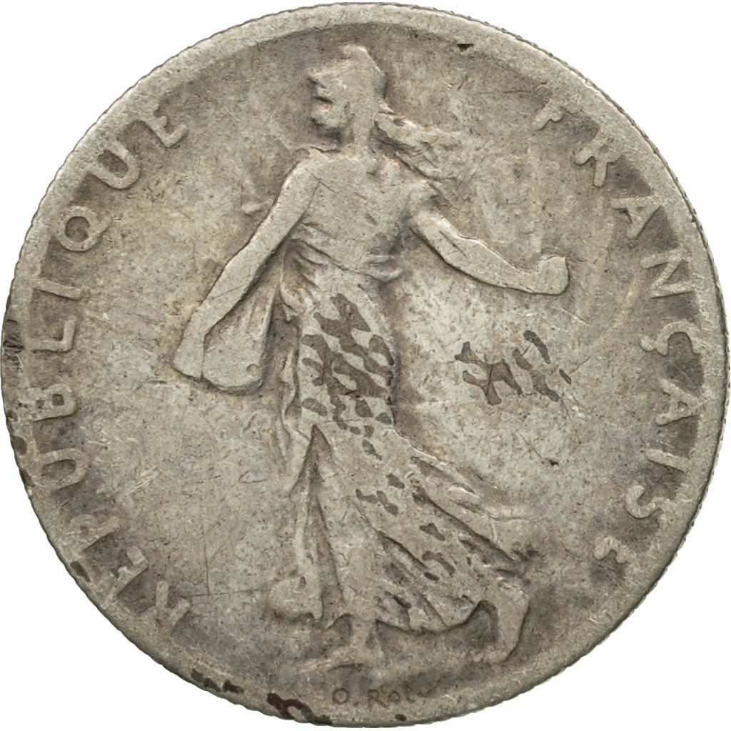 Coin, France, Semeuse, 50 Centimes, 1900, Paris, F(12-15), Silver, KM:854