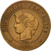 Coin, France, Cérès, 5 Centimes, 1873, Bordeaux, VF(30-35), Bronze, KM:821.2