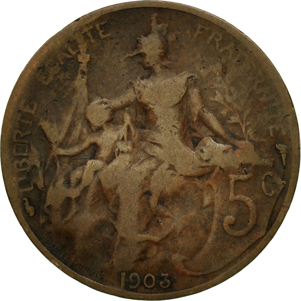 Coin, France, Dupuis, 5 Centimes, 1903, Paris, VF(30-35), Bronze, KM:842