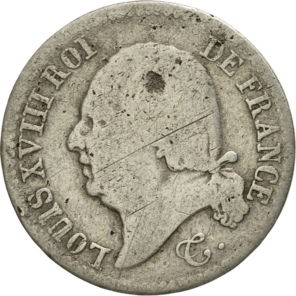 Coin, France, Louis XVIII, Louis XVIII, 1/4 Franc, 1817, Lille, F(12-15)