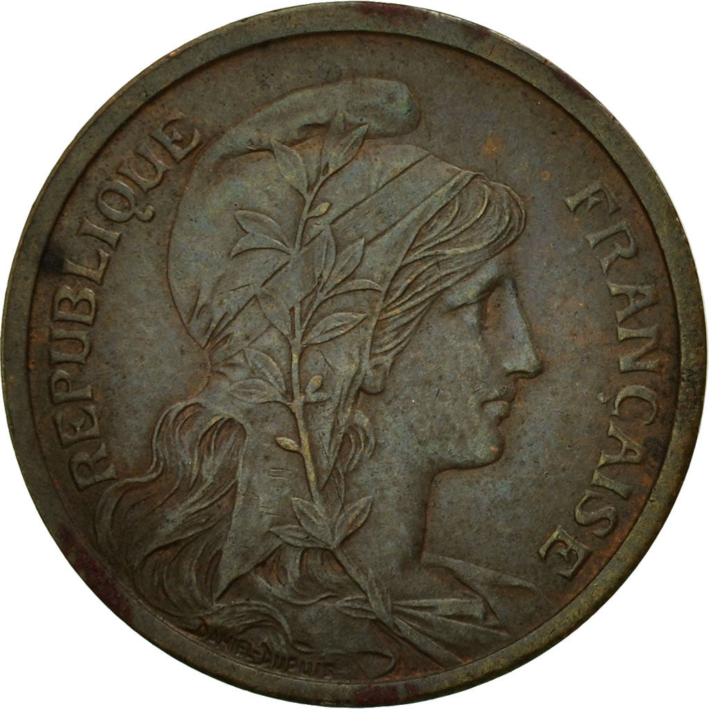 Coin, France, Dupuis, 2 Centimes, 1900, Paris, AU(55-58), Bronze, KM:841