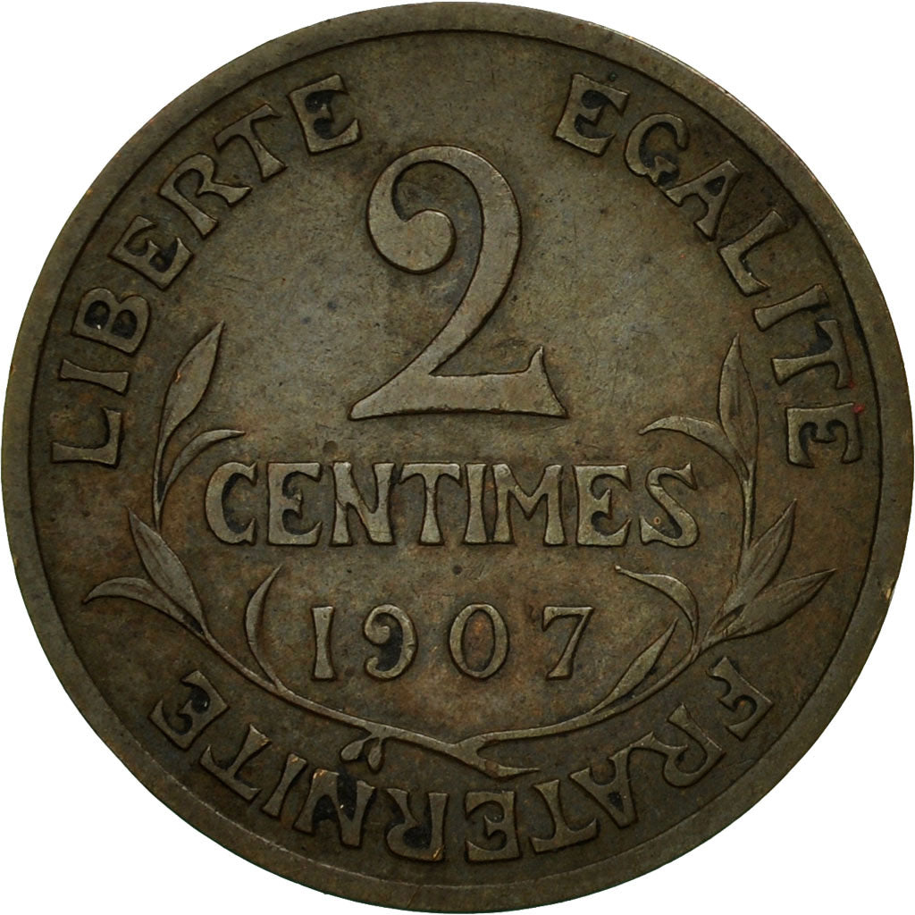 Coin, France, Dupuis, 2 Centimes, 1907, Paris, EF(40-45), Bronze, KM:841
