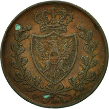 Moneta, STATI ITALIANI, SARDINIA, Carlo Felice, 5 Centesimi, 1826, Genoa, BB