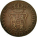 Monnaie, Espagne, BARCELONA, Ferdinand (Fernando) VII, 3 Quartos, 1823