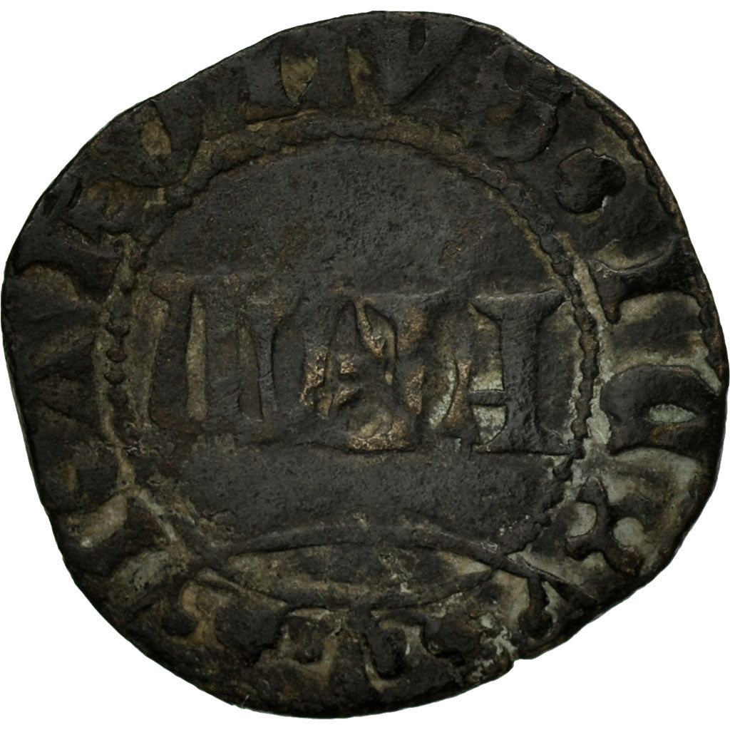 Coin, France, Charles VI, Denier Parisis, VF(30-35), Billon, Duplessy:398