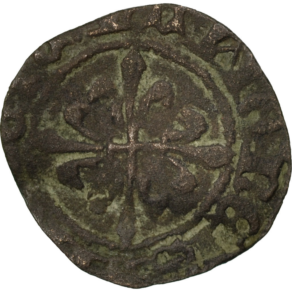 Monnaie, France, Charles VII, Charles VII, Denier Parisis, TB+, Billon