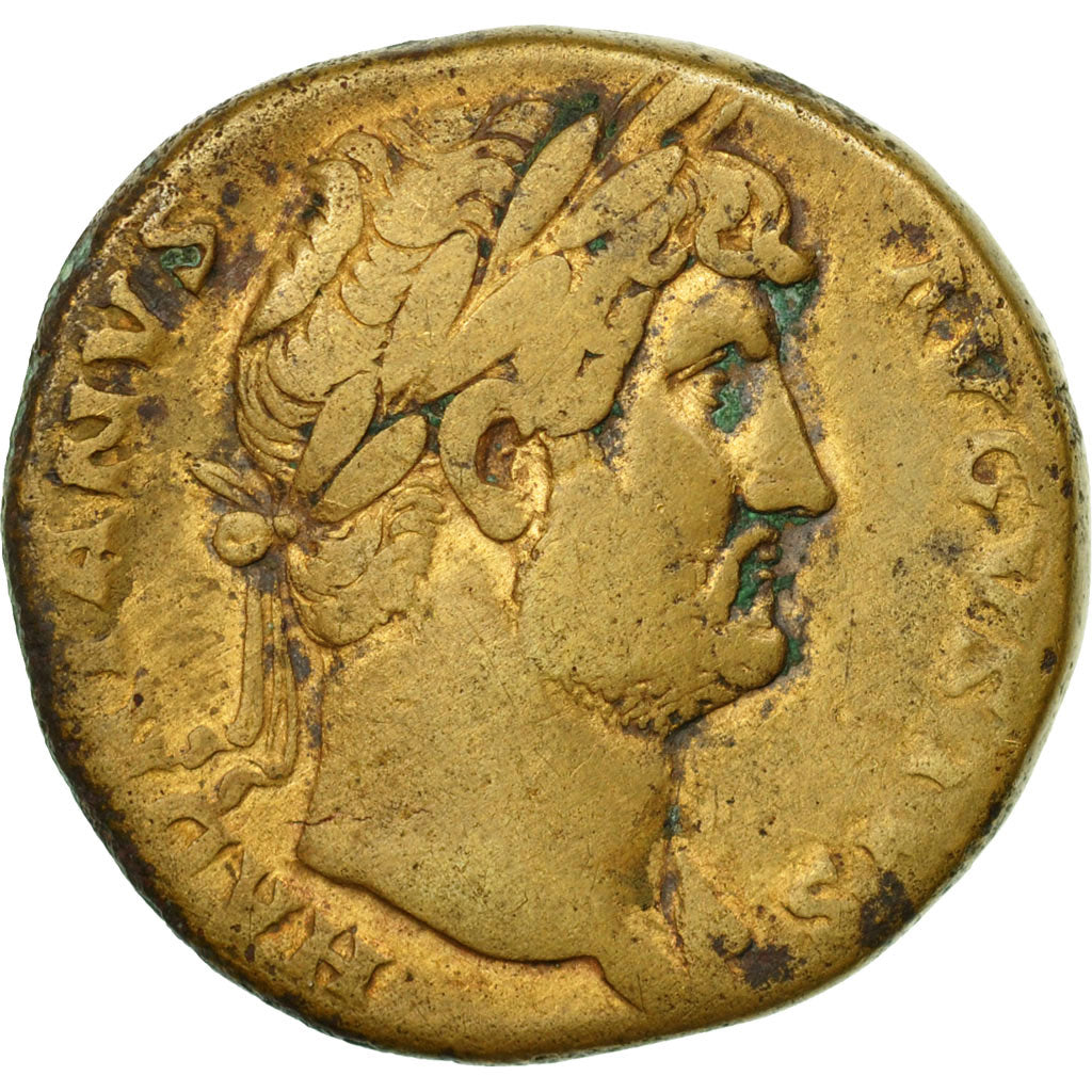 Moneta, Hadrian, Sesterzio, 125-128, Roma, Rare, MB, Bronzo, RIC:634