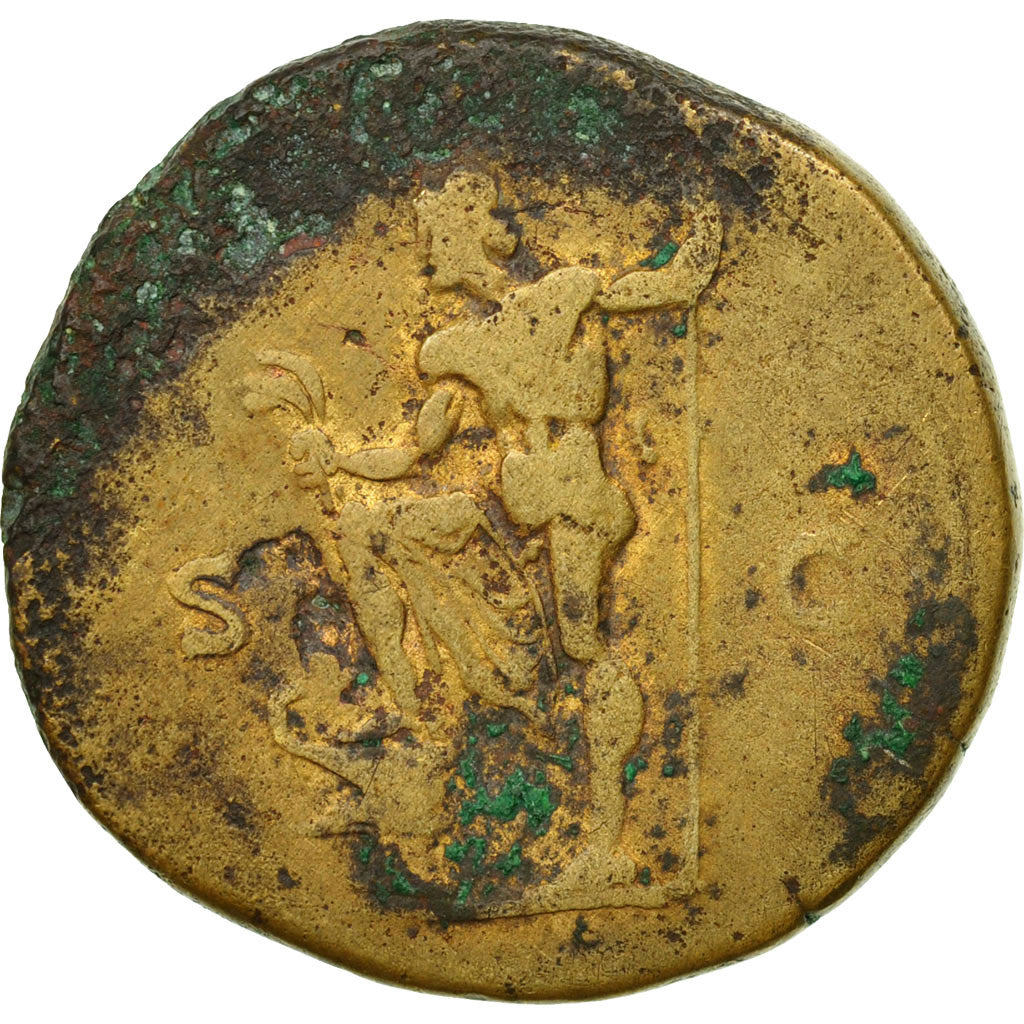 Moneta, Hadrian, Sesterzio, 125-128, Roma, Rare, MB, Bronzo, RIC:634