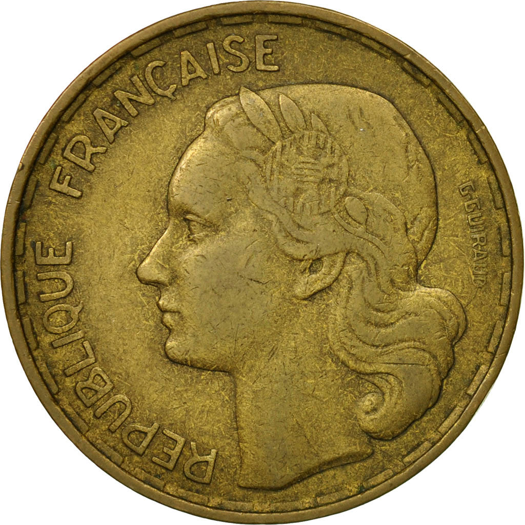 Coin, France, Guiraud, 50 Francs, 1954, Beaumont - Le Roger, VF(30-35)