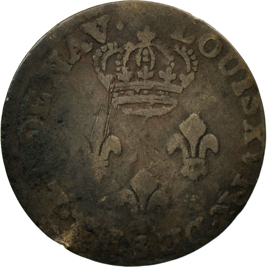 Moneta, GUJANA FRANCUSKA, 2 Sous, 1782, Paris, VF(30-35), Bilon, KM:1