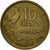 Coin, France, Guiraud, 10 Francs, 1954, Paris, EF(40-45), Aluminum-Bronze