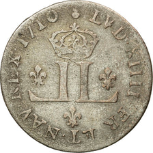 Coin, France, Louis XIV, XXX Deniers aux 2 L couronnés, 30 Deniers, 1710, Metz
