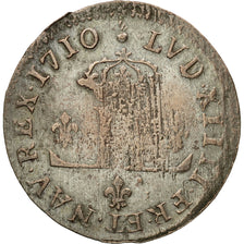 Monnaie, France, Louis XIV, XXX Deniers aux 2 L couronnés, 30 Deniers, 1710