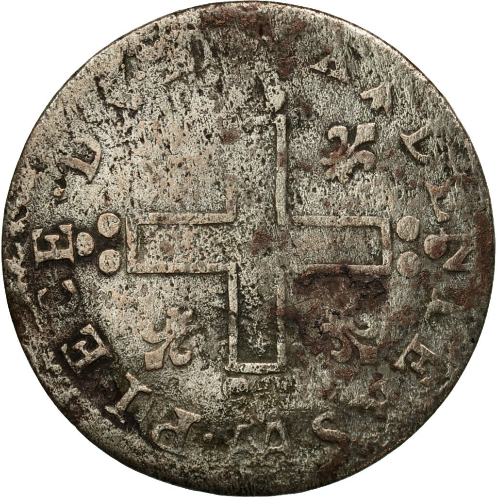 Monnaie, France, Louis XIV, XXX Deniers aux 2 L couronnés, 30 Deniers, 1711