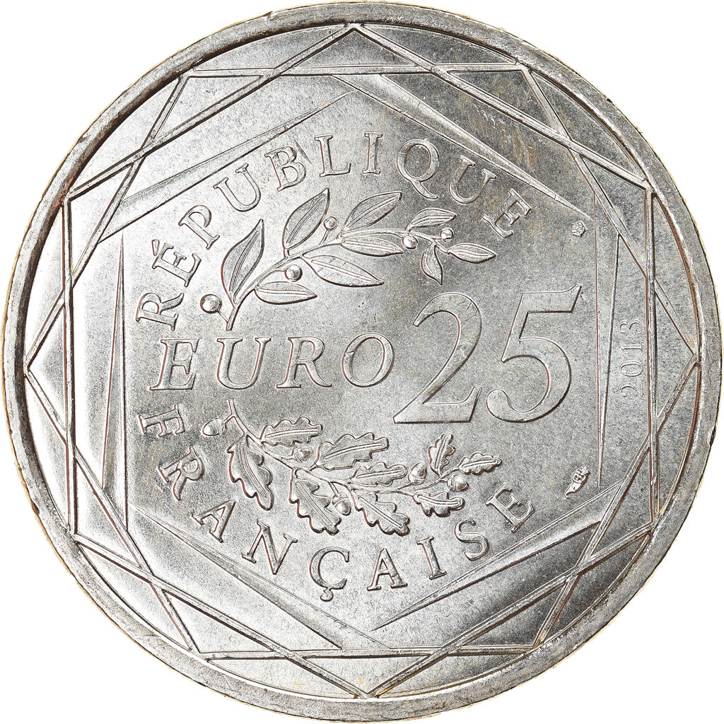 France, 25 Euro, Respect, 2013, Paris, MS(64), Silver