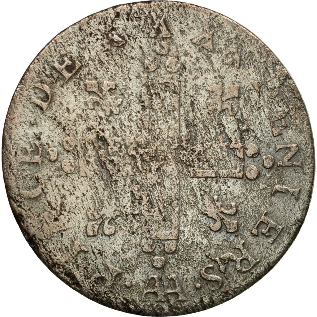 Coin, France, Louis XIV, XXX Deniers aux 2 L couronnés, 30 Deniers, 1713, Metz