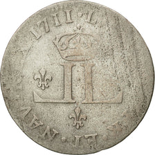 Münze, Frankreich, Louis XIV, XXX Deniers aux 2 L couronnés, 30 Deniers, 1711