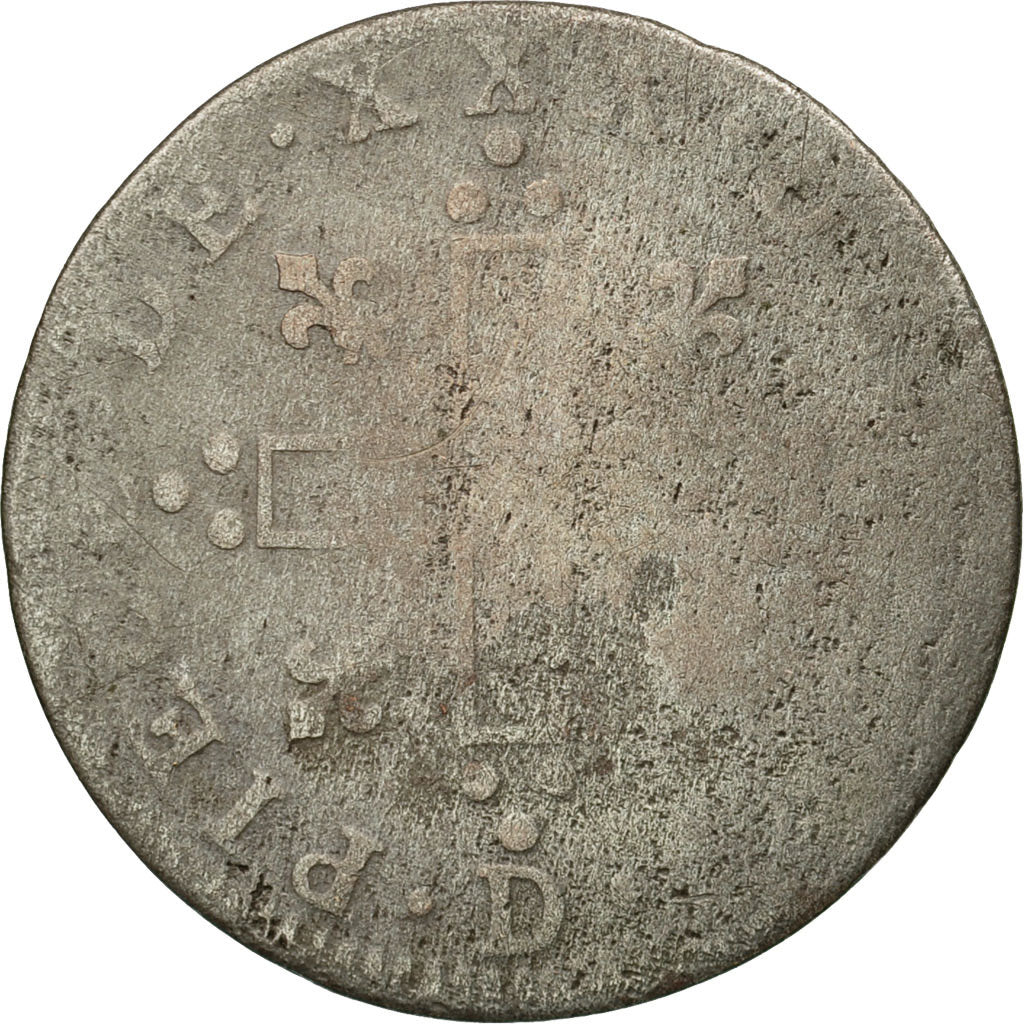 Münze, Frankreich, Louis XIV, XXX Deniers aux 2 L couronnés, 30 Deniers, 1711