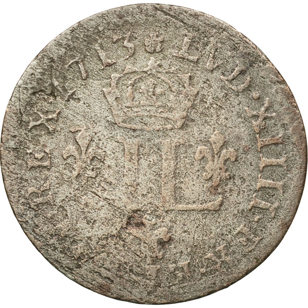 Coin, France, Louis XIV, XV Deniers (pièce de), 15 Deniers, 1713, Metz