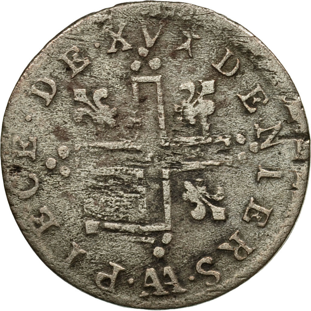 Monnaie, France, Louis XIV, XV Deniers (pièce de), 15 Deniers, 1713, Metz, TB