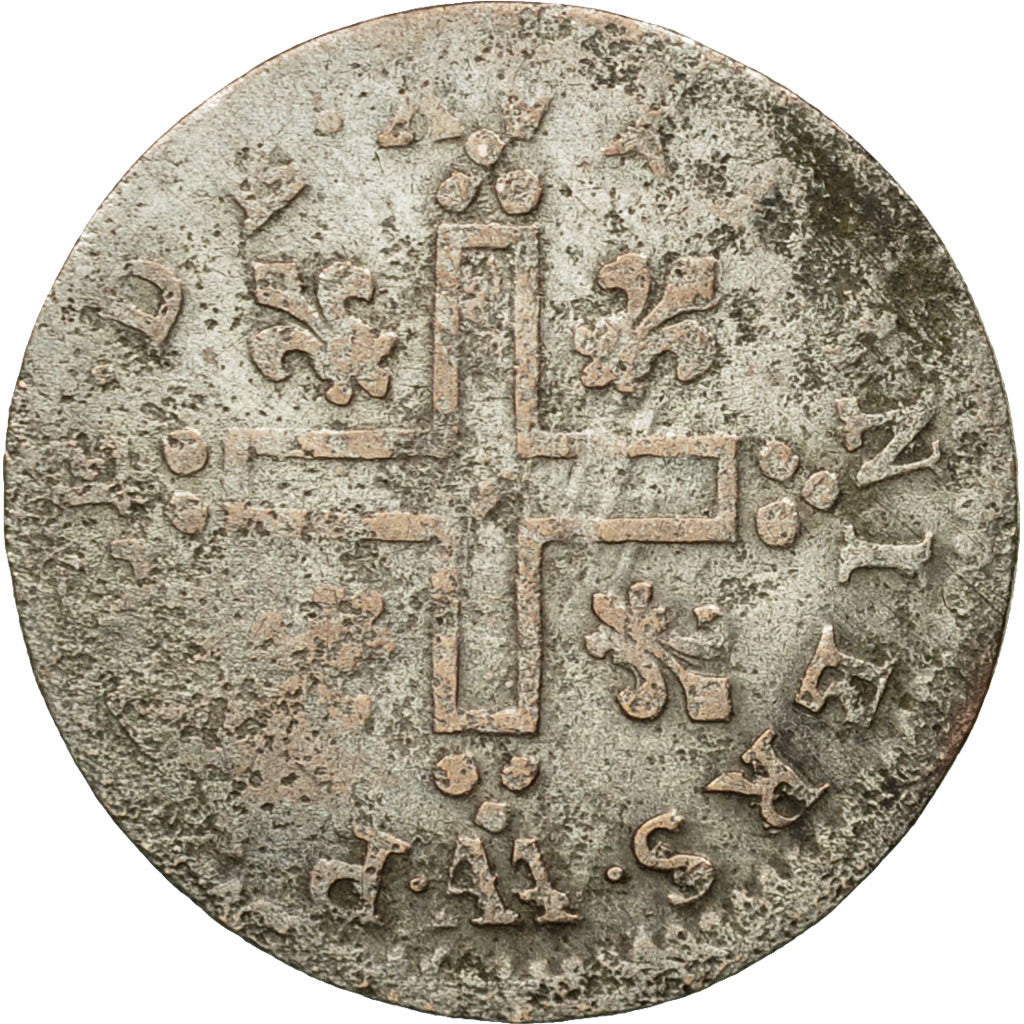 Monnaie, France, Louis XIV, XV Deniers (pièce de), 15 Deniers, 1713, Metz, TB